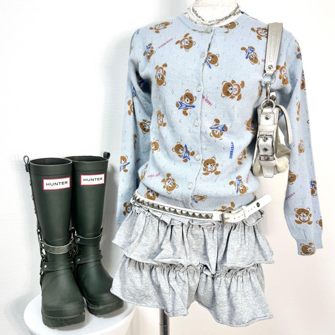 y2k❤️90s HYSTERIC GLAMOUR ヒスベア ニット カーディガン